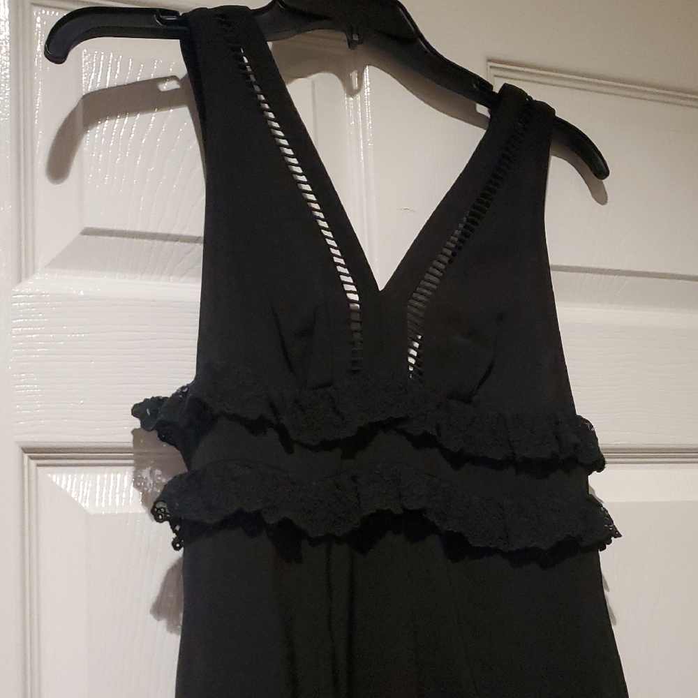 Elegant Black Lace Wedding Dress